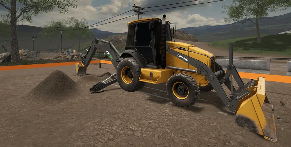 Backhoe Simulator Training Image